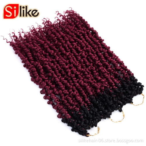 Passion Twist Hair 18 inch 6 packs Water Wave Crochet Braids Long Inch Crochet Braids Hair Water Wave for Passion Twist Braiding
